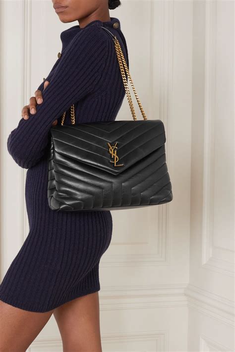 ysl bags quilted|YSL quilted shoulder bag.